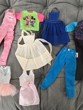 Assorted Mattel Disney Barbie & Ken Doll Outfits